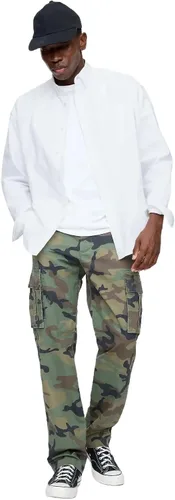 Vista 5 de GAP - Pantalones cargo para hombre Musgo negro