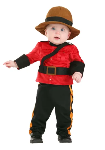 Vista 3 de Disfraz de Mountie Canadiense para Bebés Multicolor