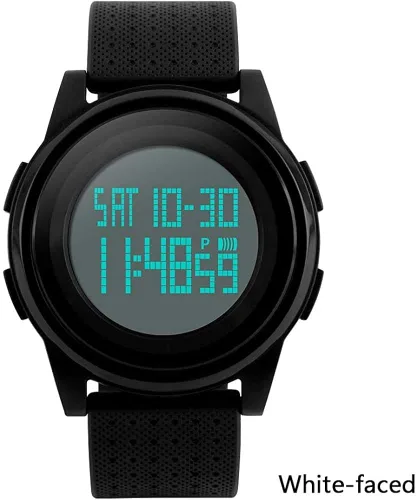 Vista 2 de Gosasa Nuevo reloj deportivo de banda suave LED reloj digital electrónico 5ATM impermeable al aire libre deportes relojes para mujeres hombres reloj