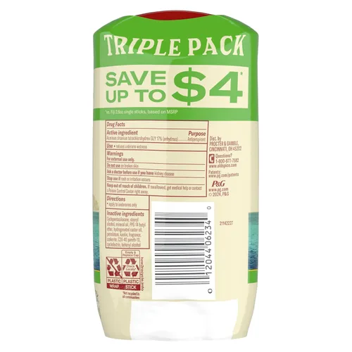 Vista 10 de Old Spice Desodorante antiperspirante de sensación seca para hombres, frescura 24/7, protección contra el sudor y el mal olor 24/7, suave