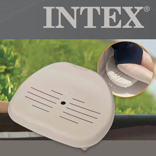 Vista 6 de Intex Asiento antideslizante para bañera de hidromasaje (paquete de 4) con portavasos y bandeja de refrigerio