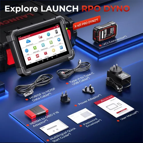 Vista 8 de Launch X431 PRO Dyno Bidirectional Scan Tool, ECU Coding Online Offline, 38 HOT Services, CANFD DoIP, FCA SGW, 8 módulos de expansión