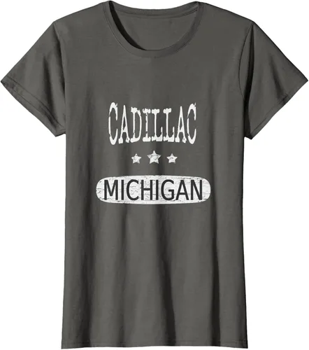 Vista 9 de Vintage Cadillac Michigan Camiseta