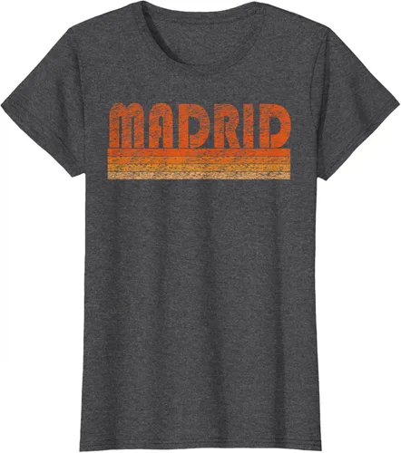 Vista 4 de clásico Retro Madrid playera, hombre 3XL, Asphalt Negro