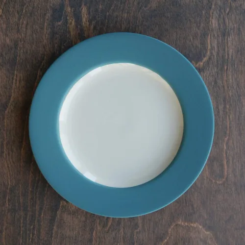 Vista 3 de Noritake Colorwave Turquoise 8-1/4" Rim Salad/Dessert Plates, Set of 4