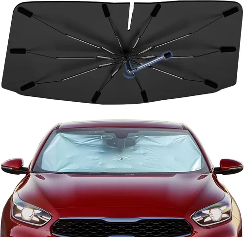 Vista 33 de Sombrilla Parasol para Parabrisas para Mazda 3 2014-2026, Parasol Plegable para Coche para Ventana Delantera, Visera Protectora Solar Altamente