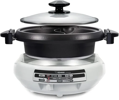 Vista 4 de Zojirushi EP-PFC20HA - Sartén eléctrica y calentador de arroz Micom NS-LGC05XB Zojirushi NS-LGC05XB