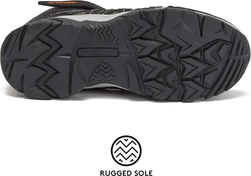Vista 5 de HI-TEC Ravus Blast Mid - Botas de senderismo para niños, sin atar, ligeras, transpirables, para exteriores, tallas 1 a 7