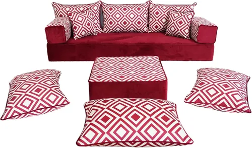 Vista 28 de arabicsofa Sofá de piso turco hecho a mano con almohadas de respaldo, cojines de piso árabes Diwan para sala de estar Negro