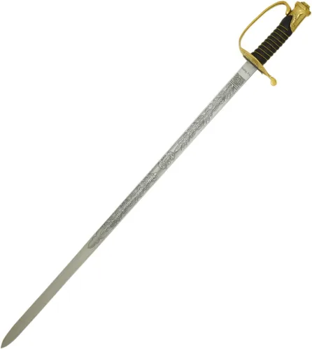 Vista 3 de Medieval Warrior Sable conmemorativo de caballería estadounidense con vaina