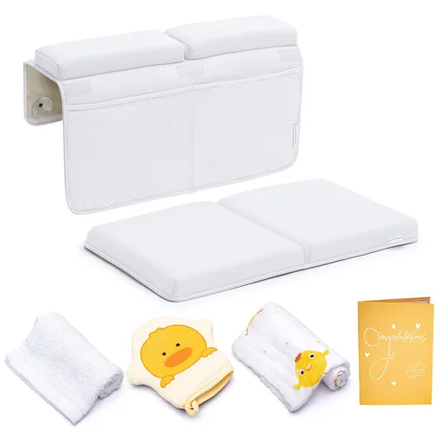 Vista 9 de Almohadilla para arrodillarse en el baño con conjunto de cojín para codos, almohadilla para arrodillarse de 1.75 pulgadas de grosor y soporte