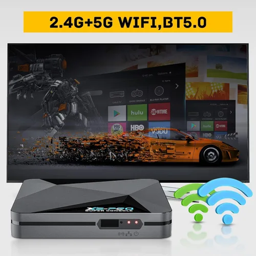 Vista 6 de Kinhank Super Console X2 pro with 100000+Games Retro Game Console,Video Game Console with EmuELEC 4.5Android 9.0 in 1, 2.4G+5G and BT 5.0,Compatible