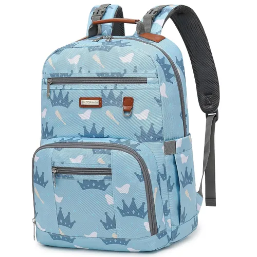 Vista 20 de BILLITON MSHI Mochila Bolsa para Pañales (Gris), Moderno