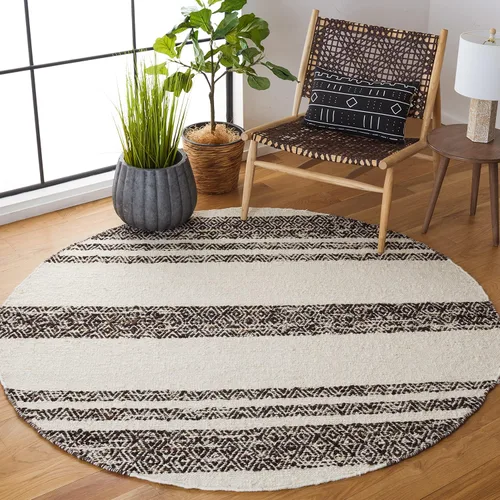 Vista 10 de SAFAVIEH Natura Collection Alfombra de pasillo, 2 pies 3 pulgadas x 8 pies, negro y marfil, lana hecha a mano, ideal para zonas de alto tráfico