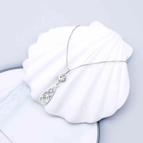 Vista 3 de NC Sobriety Gift - Collar de narcóticos anónimos, regalo de recuperación, joyería NA, aretes con piedra natal inspiradora para mujeres, Metal, Acero