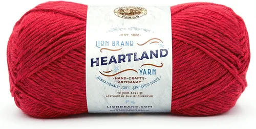Vista 63 de Lion Brand Yarn Heartland Yarn, Hilo de Peso Medio para Tejer, Ganchillo y Manualidades, 1 Paquete, Great Smoky Mountains Grandes Montañas Humeantes