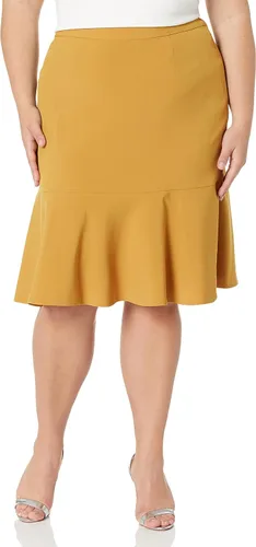 Vista 3 de Le Suit Traje de chaquetafalda de talla grande para mujer 50041037-b71, Caléndula
