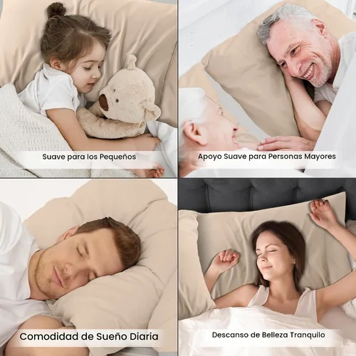 Vista 6 de Utopia Bedding - Juego de 4 fundas de almohada tamaño estándar, con cierre de sobre, tela de microfibra cepillada suave, resistentes al encogimiento
