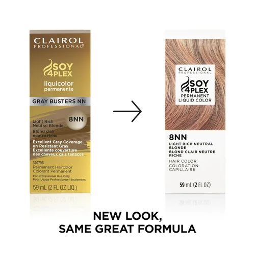Vista 3 de Clairol Professional Permanent Liquicolor for Light Blonde Hair Color with 100% Gray Coverage Packaging May Vary 8nn Rubio neutro claro