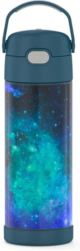 Vista 22 de THERMOS FUNTAINER - Botella aislada al vacío de acero inoxidable de 16 onzas con tapa ancha de boquilla, MINECRAFT (paquete de 6)