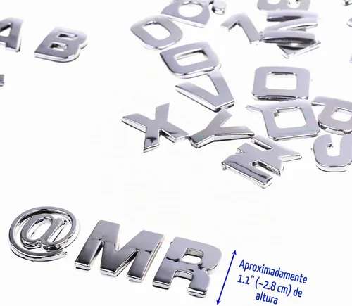 Vista 3 de Cosmos 40 calcomanías de plástico en tono plateado con letras de coche, emblema 3D, calcomanía para insignia, calcomanía