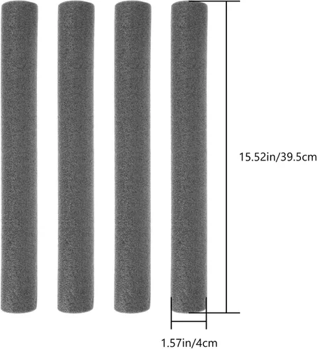Vista 6 de Angoily Cubiertas para poste de trampolín, 12 piezas, fundas de tubo de espuma protectora, repuesto de 15.7 in, tubo de esponja anticolisión