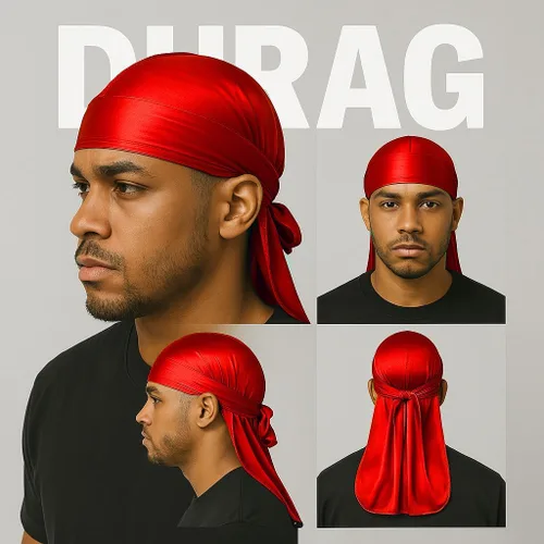 Vista 31 de Premium Durag Pack for Men, Silky Doo Rag for 360 540 720 Waves