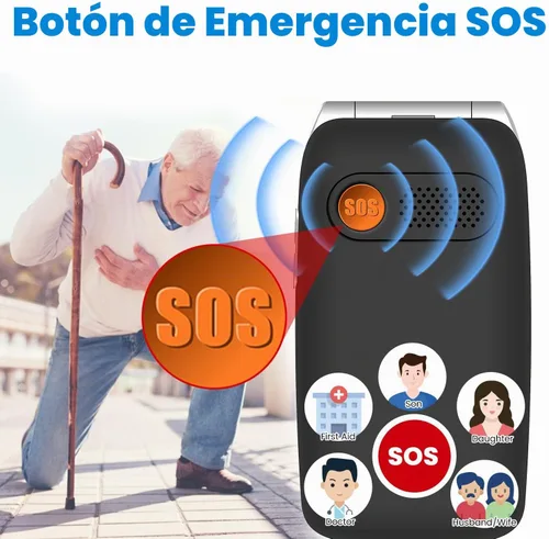 Vista 6 de Mosthink Teléfono celular desbloqueado 4G para personas mayores con tarjeta