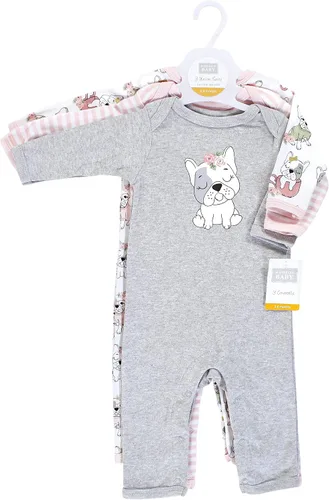 Vista 2 de Hudson Baby - Enterizos de algodón para niñas bebés