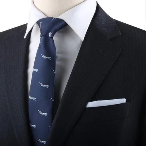 Vista 4 de AUSCUFFLINKS Corbatas deportivas y especiales Corbatas para hombres Lazos tejidos ajustados para el cuello Regalo para colega de trabajo