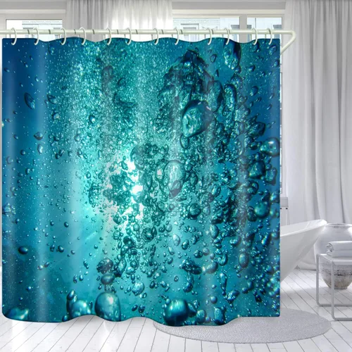 Vista 15 de LYFANS Cortinas de Ducha 3D de Flores Coloridas y Vívidas para Baño, Cortina de Ducha Estándar de Bañera de Lujo, Cortinas de Ducha de Tela