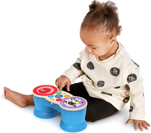 Vista 7 de Baby Einstein Upbeat Tunes Magic Touch - Tambor de madera Juguete musical, a partir de 6 meses Tambores Bongo