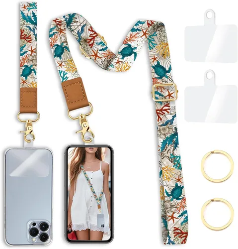 Vista 31 de Yonlevres Cordón para Teléfono con Correa de Muñeca Cruzada, Cordón para Teléfono Celular Be Kind para Alrededor del Cuello, Correa Ajustable