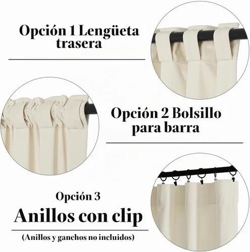 Vista 4 de KGORGE - Cortinas opacas de terciopelo beige de 84 pulgadas, 2 paneles para dormitorio