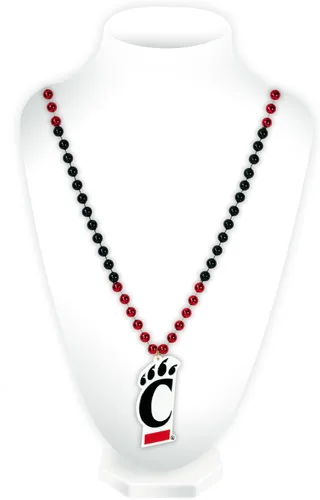 Vista 60 de Rico Industries NCAA Fan Shop - Cuentas estilo Mardi Gras con logotipo del equipo 3-Color del