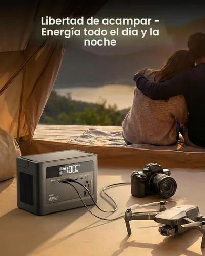 Vista 9 de Estación de energía portátil 2026 de 700 W, batería de reserva LiFePO4 de 288 Wh, banco de energía con salida de CA 350 W/110 V, generador solar
