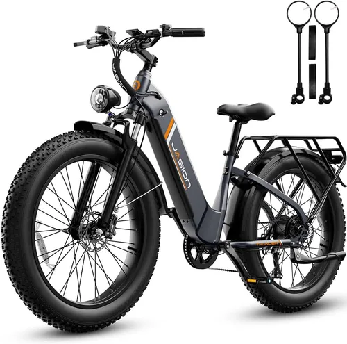 Vista 14 de Jasion Bicicleta eléctrica Thunder/PRO/ST, 2000 W/1800 W Peak Ebikes para adultos, neumático de grasa de 26 pulgadas, mejor bicicleta eléctrica