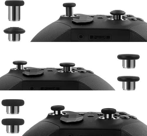 Vista 2 de TOMSIN Paquete de repuesto de accesorios para mandos Xbox Elite Series 2 13 en 1, 6 palillos de metal, 2 almohadillas D, 4 palas y 1 ajustador
