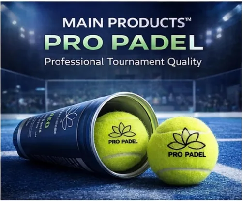 Vista 4 de Pelotas profesionales de pádel: bolas profesionales de calidad de torneo, 1 tubo (3 bolas), 47% lana, presurizadas para una durabilidad extrema