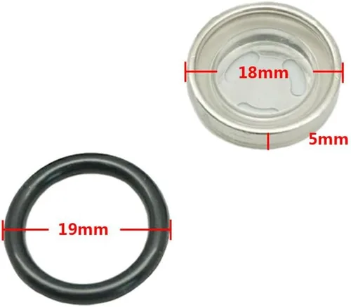 Vista 2 de 2 Sets 0.709 in lente lente vista kit reparación motocicleta freno delantero trasero embrague cilindro maestro