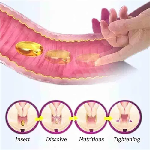 Vista 3 de Productos de desintoxicación instantánea antipicazón, cápsulas, reparación reafirmante y cápsulas naturales rosas y tiernas, se mantienen