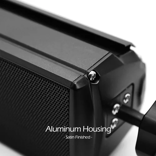 Vista 7 de GoHawk Altavoces Bluetooth para motocicleta, altavoces impermeables con luces LED, montaje ajustable de 360°, radio FM y entrada AUX para Harley