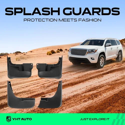 Vista 2 de YHTAUTO Guardabarros antisalpicaduras para Toyota Sienna 2004-2010 Con Kit de Herrajes, Sin Estribo Guardabarros Accesorios para Coches