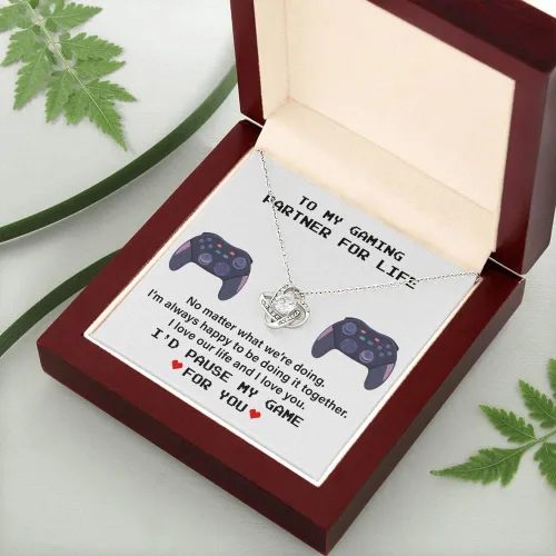 Vista 9 de To My Gaming Partner For Life, I'd Pause My Game For You Regalo para esposa, regalo para novia, regalo para ella, regalos de Navidad para ella