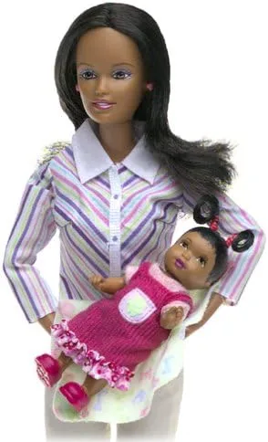 Vista 2 de Barbie Barrio Familiar Feliz - Midge & Baby (Aa)