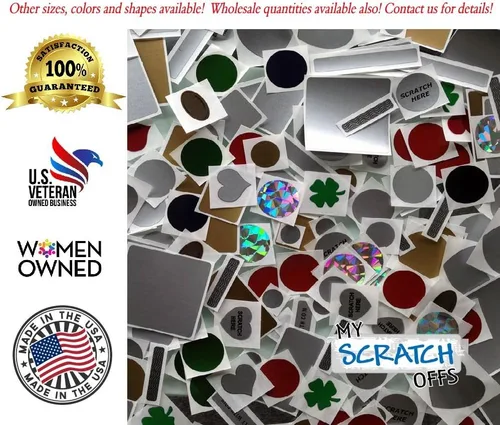 Vista 9 de My Scratch Offs 20 Boletos Dorados para el Día de San Patricio Haz tus propias Tarjetas de Rascar DIY con Adhesivos de Rascar para Boletos de Rifa