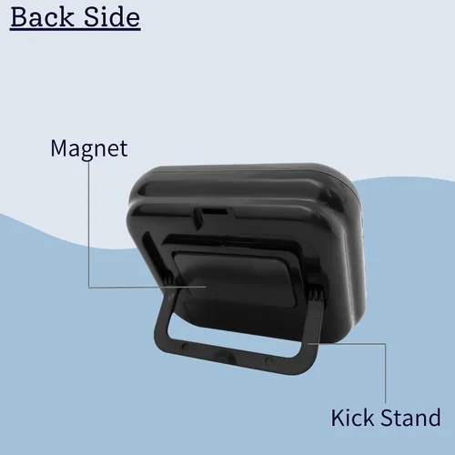 Vista 6 de Termómetro digital HATUSOKU con sensor externo, imán, ventosa, termómetro de agua, para acuario, refrigerador, congelador (negro)