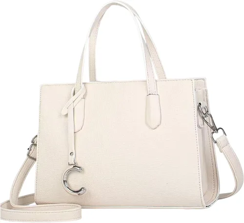 Vista 11 de NICOLE & DORIS Bolsos de mujer elegantes con asa superior para mujer, bolsos de hombro de piel sintética impermeable