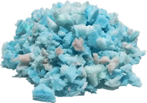 Vista 7 de Insertos de relleno de espuma viscoelástica triturada de alta densidad de calidad de colchón para relleno de almohadas King, relleno de puf, silla