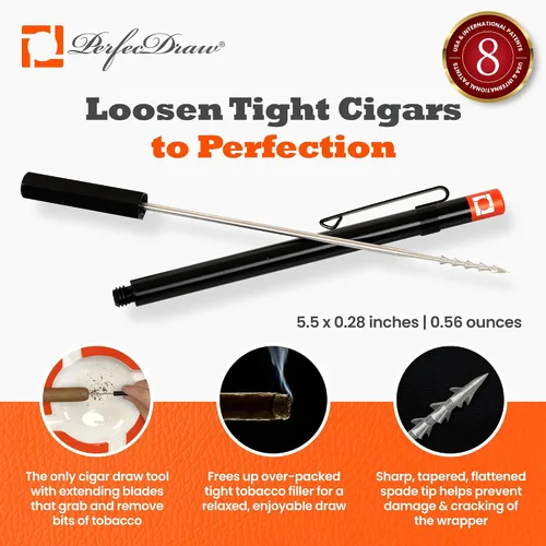 Vista 2 de Perfec - Herramienta Patentada PerfecDraw para Mejorar el Tiroteo de Cigarros y Goma, 5 pulgadas